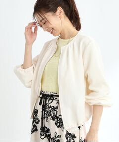 Reflect / リフレクト レザーブルゾン・ジャケット | 【夏SALE／手洗い可】ジップアップメッシュブルゾン