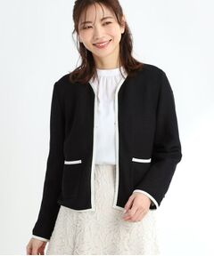 Reflect / リフレクト ノーカラージャケット | 【夏SALE／R‐QUALITY／手洗い可】ラッセルジャケット