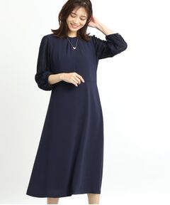 Reflect / リフレクト ロング・マキシ丈ワンピース | 【夏SALE／R‐QUALITY／手洗い可】レーススリーブワンピース