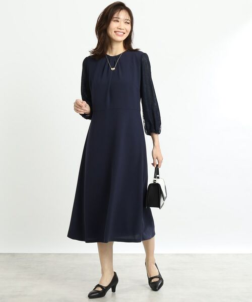 Reflect / リフレクト ロング・マキシ丈ワンピース | 【夏SALE/R‐QUALITY/手洗い可】レーススリーブワンピース | 詳細10