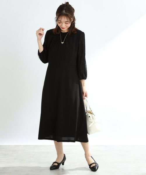 Reflect / リフレクト ロング・マキシ丈ワンピース | 【夏SALE/R‐QUALITY/手洗い可】レーススリーブワンピース | 詳細3