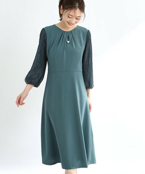 Reflect / リフレクト ロング・マキシ丈ワンピース | 【夏SALE/R‐QUALITY/手洗い可】レーススリーブワンピース | 詳細5