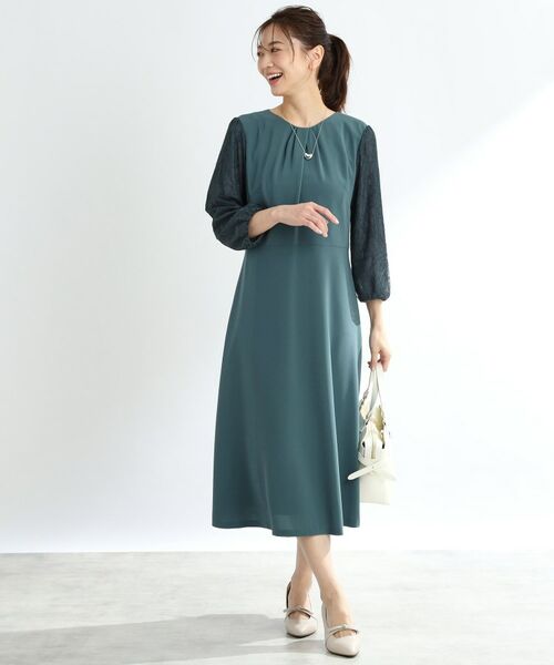 Reflect / リフレクト ロング・マキシ丈ワンピース | 【夏SALE/R‐QUALITY/手洗い可】レーススリーブワンピース | 詳細7