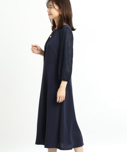 Reflect / リフレクト ロング・マキシ丈ワンピース | 【夏SALE/R‐QUALITY/手洗い可】レーススリーブワンピース | 詳細9