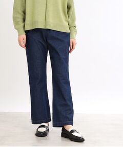 Reflect / リフレクト デニムパンツ | 【E‐QUALITY／手洗い可／細見え】ストレートシルエットデニムパンツ