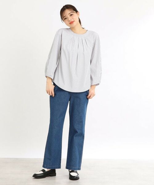 Reflect / リフレクト デニムパンツ | 【E‐QUALITY/手洗い可/細見え】ストレートシルエットデニムパンツ | 詳細1