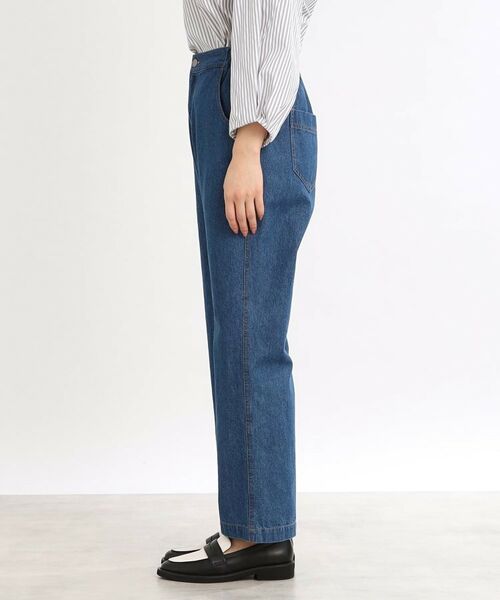 Reflect / リフレクト デニムパンツ | 【E‐QUALITY/手洗い可/細見え】ストレートシルエットデニムパンツ | 詳細11