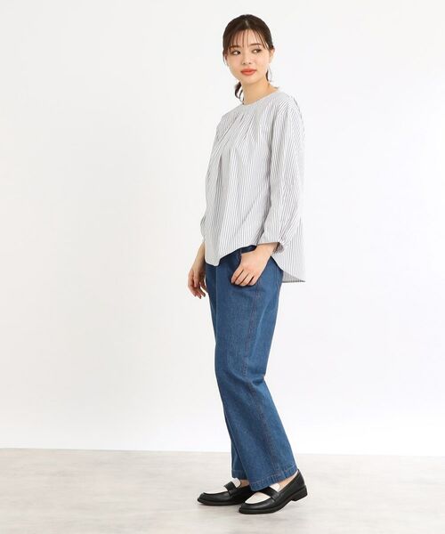 Reflect / リフレクト デニムパンツ | 【E‐QUALITY/手洗い可/細見え】ストレートシルエットデニムパンツ | 詳細2