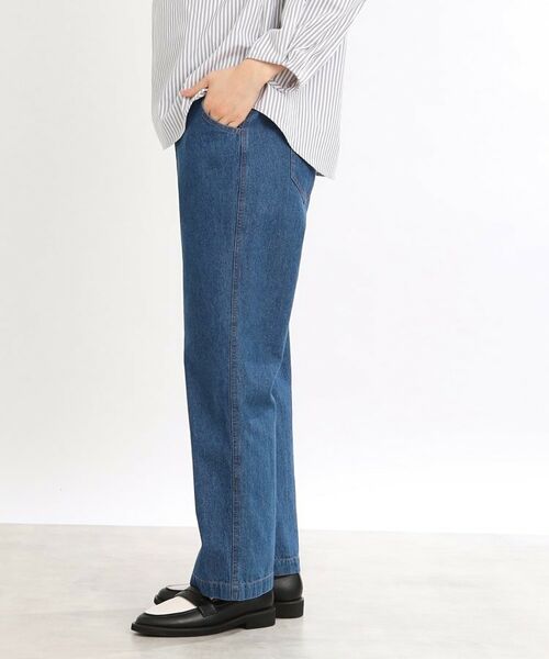 Reflect / リフレクト デニムパンツ | 【E‐QUALITY/手洗い可/細見え】ストレートシルエットデニムパンツ | 詳細3