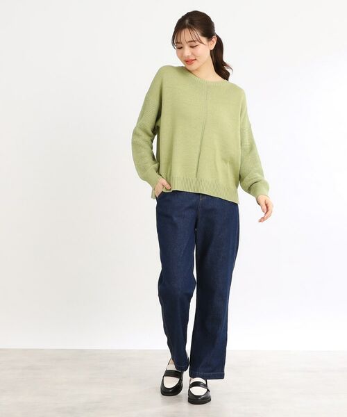 Reflect / リフレクト デニムパンツ | 【E‐QUALITY/手洗い可/細見え】ストレートシルエットデニムパンツ | 詳細5