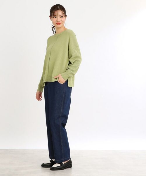 Reflect / リフレクト デニムパンツ | 【E‐QUALITY/手洗い可/細見え】ストレートシルエットデニムパンツ | 詳細6