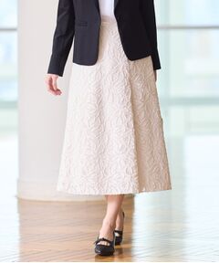 Reflect / リフレクト ロング・マキシ丈スカート | 【手洗い可】カットジャカードロングスカート