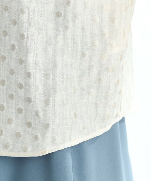 Reflect / リフレクト シャツ・ブラウス | 【手洗い可】ドットジャカードブラウス | 詳細18