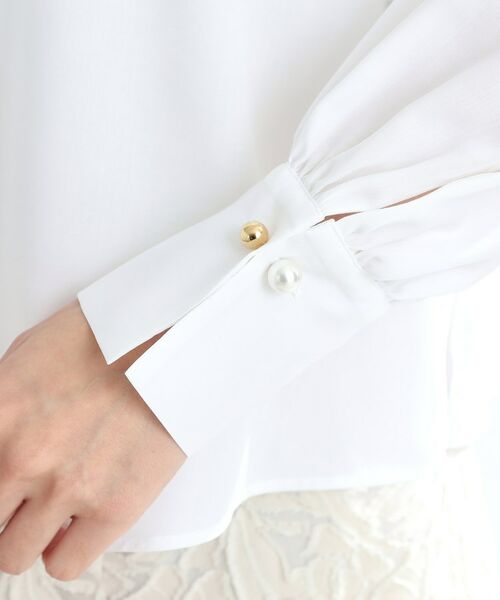 Reflect / リフレクト シャツ・ブラウス | 【接触冷感/洗える】スタンドネックシャツブラウス | 詳細13