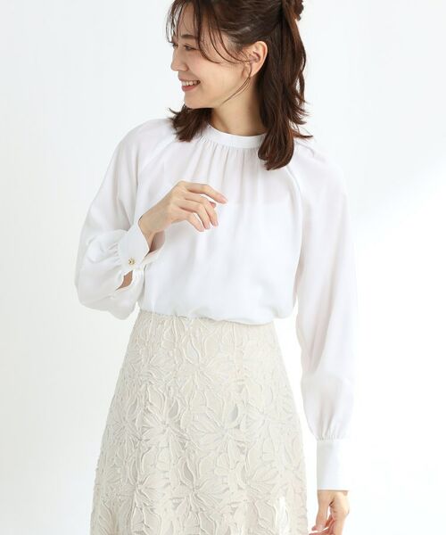 Reflect / リフレクト シャツ・ブラウス | 【接触冷感/洗える】スタンドネックシャツブラウス | 詳細3