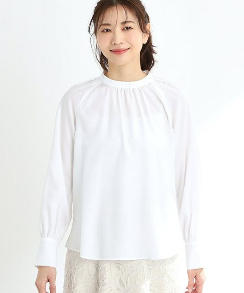 Reflect / リフレクト シャツ・ブラウス | 【接触冷感/洗える】スタンドネックシャツブラウス | 詳細7