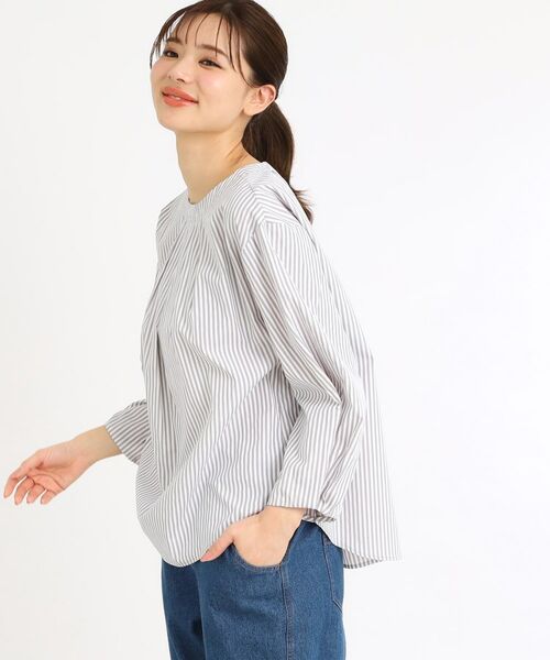 Reflect / リフレクト シャツ・ブラウス | 【夏SALE/E‐QUALITY/手洗い可】タックディティールブラウス | 詳細1