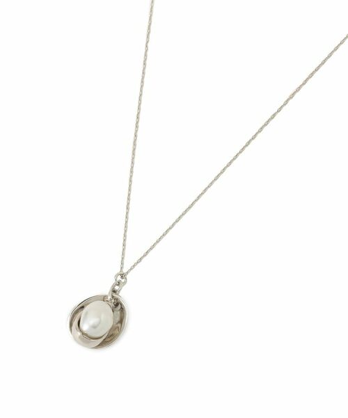 Reflect / リフレクト ネックレス・ペンダント・チョーカー | 【夏SALE／チェーン長さ調節可】パール調＋プレートパーツネックレス | 詳細4