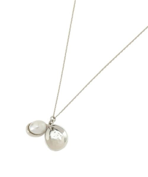Reflect / リフレクト ネックレス・ペンダント・チョーカー | 【夏SALE／チェーン長さ調節可】パール調＋プレートパーツネックレス | 詳細6