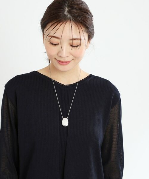 Reflect / リフレクト ネックレス・ペンダント・チョーカー | 【夏SALE／チェーン長さ調節可】エッグ型パーツネックレス | 詳細2