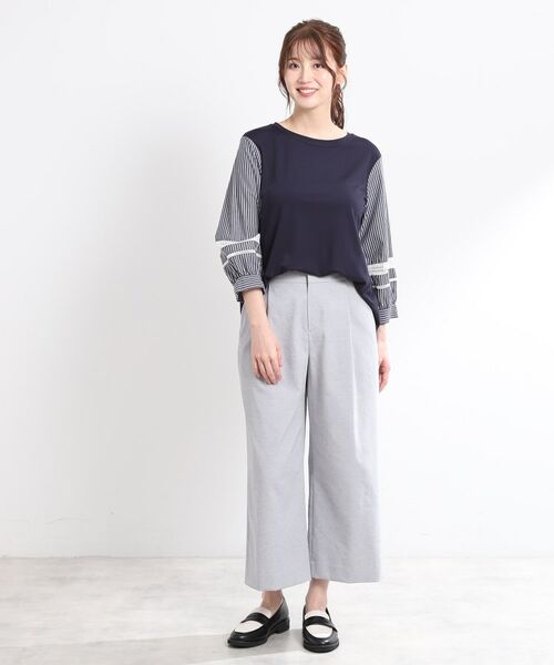 Reflect / リフレクト カットソー | 【夏SALE／E‐QUALITY／手洗い可】レーススリーブブラウス | 詳細10