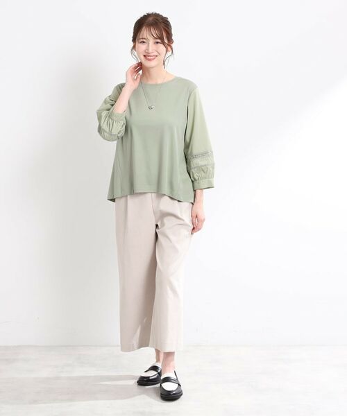 Reflect / リフレクト カットソー | 【夏SALE／E‐QUALITY／手洗い可】レーススリーブブラウス | 詳細3