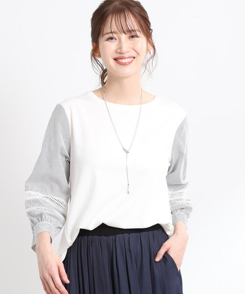 Reflect / リフレクト カットソー | 【夏SALE／E‐QUALITY／手洗い可】レーススリーブブラウス | 詳細5