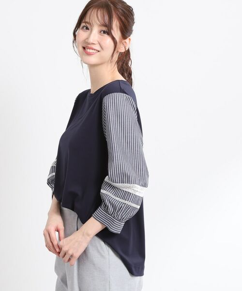 Reflect / リフレクト カットソー | 【夏SALE／E‐QUALITY／手洗い可】レーススリーブブラウス | 詳細9