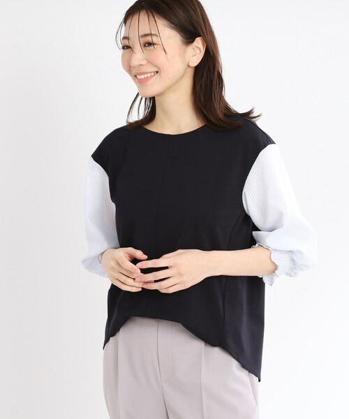 Reflect / リフレクト シャツ・ブラウス | 【手洗い可】シアーストライプスリーブブラウス | 詳細14