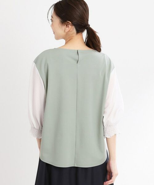 Reflect / リフレクト シャツ・ブラウス | 【手洗い可】シアーストライプスリーブブラウス | 詳細20