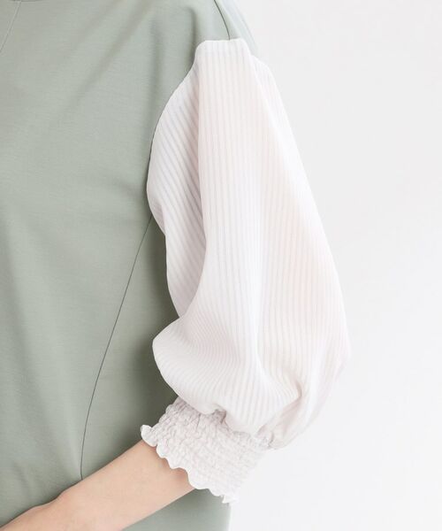 Reflect / リフレクト シャツ・ブラウス | 【手洗い可】シアーストライプスリーブブラウス | 詳細23