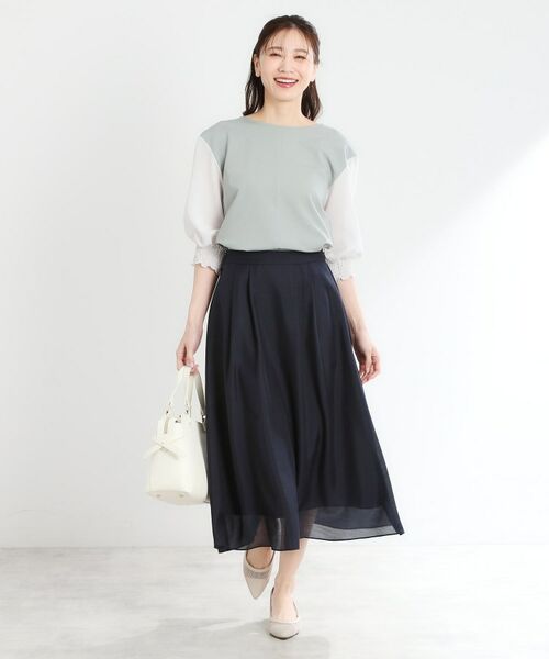 Reflect / リフレクト シャツ・ブラウス | 【手洗い可】シアーストライプスリーブブラウス | 詳細3