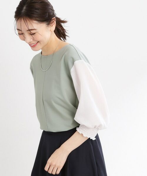 Reflect / リフレクト シャツ・ブラウス | 【手洗い可】シアーストライプスリーブブラウス | 詳細5