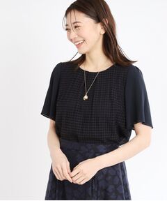 Reflect / リフレクト シャツ・ブラウス | 【夏SALE／手洗い可】幾何柄レースブラウス