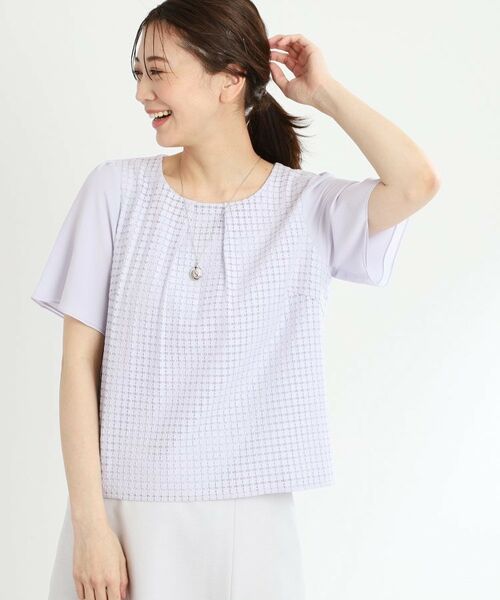 Reflect / リフレクト シャツ・ブラウス | 【夏SALE／手洗い可】幾何柄レースブラウス | 詳細12