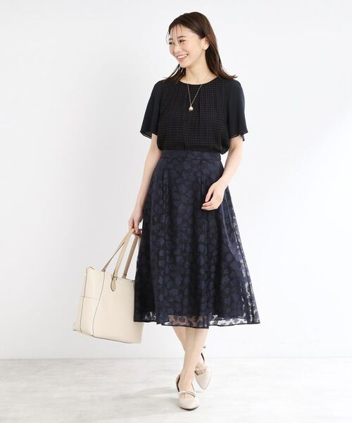 Reflect / リフレクト シャツ・ブラウス | 【夏SALE／手洗い可】幾何柄レースブラウス | 詳細17