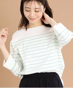 Reflect / リフレクト カットソー | 【洗える】パネルボーダープルオーバー