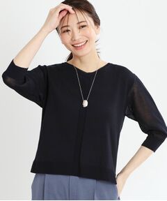 Reflect / リフレクト ニット・セーター | 【WEB先行カラーあり／手洗い可】透かし柄デザインニット