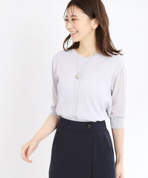 Reflect / リフレクト ニット・セーター | 【WEB先行カラーあり/手洗い可】透かし柄デザインニット | 詳細11