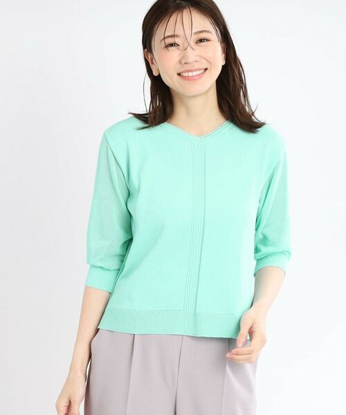 Reflect / リフレクト ニット・セーター | 【WEB先行カラーあり/手洗い可】透かし柄デザインニット | 詳細14