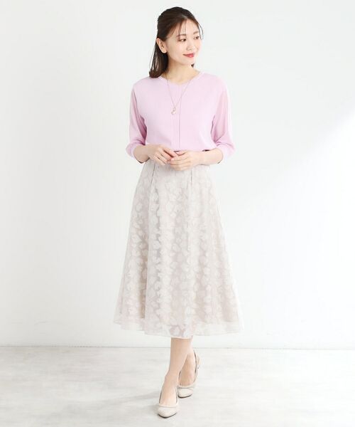 Reflect / リフレクト ニット・セーター | 【WEB先行カラーあり/手洗い可】透かし柄デザインニット | 詳細5