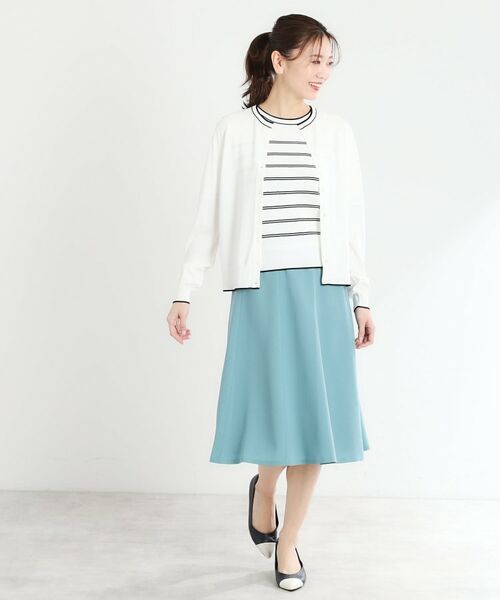 Reflect / リフレクト ニット・セーター | 【手洗い可／アンサンブル可】五分袖ニット | 詳細1