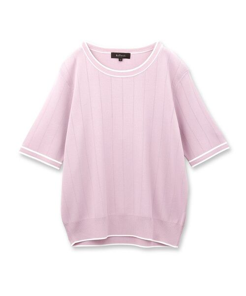 Reflect / リフレクト ニット・セーター | 【手洗い可／アンサンブル可】五分袖ニット | 詳細15