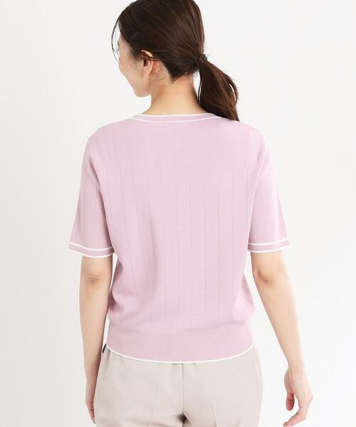 Reflect / リフレクト ニット・セーター | 【手洗い可／アンサンブル可】五分袖ニット | 詳細18