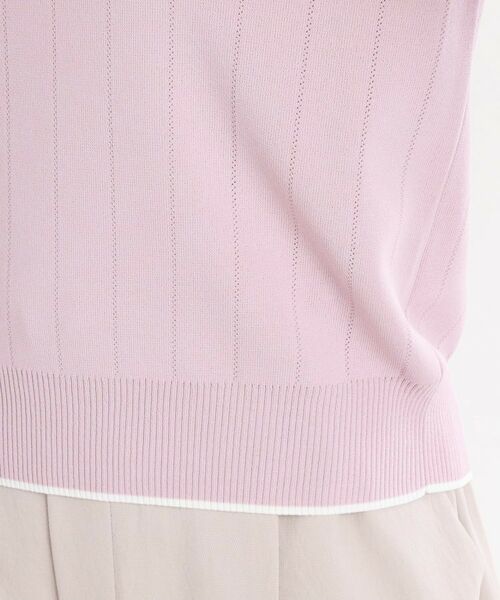 Reflect / リフレクト ニット・セーター | 【手洗い可／アンサンブル可】五分袖ニット | 詳細21