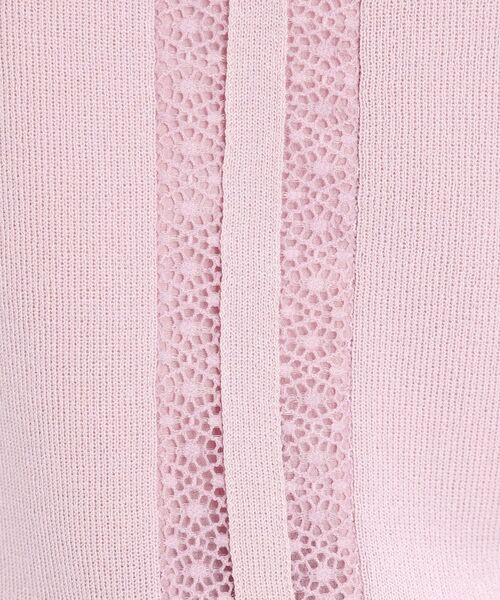 Reflect / リフレクト ニット・セーター | 【接触冷感／洗える／ジャケットインナーにおすすめ】レースデザインニット | 詳細15