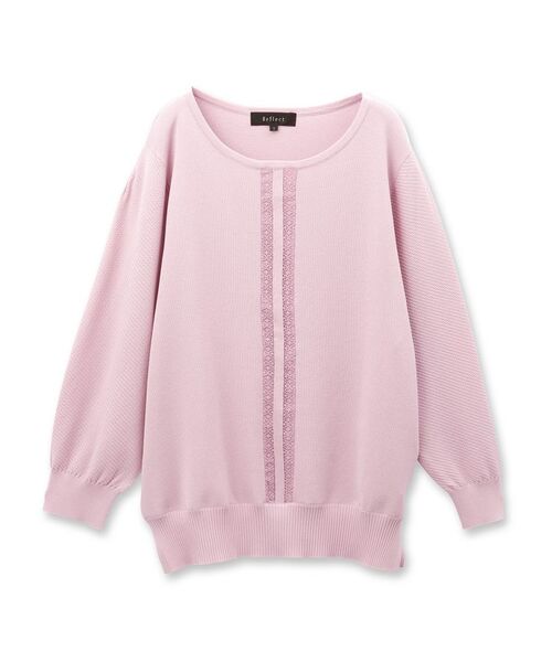 Reflect / リフレクト ニット・セーター | 【接触冷感／洗える／ジャケットインナーにおすすめ】レースデザインニット | 詳細20