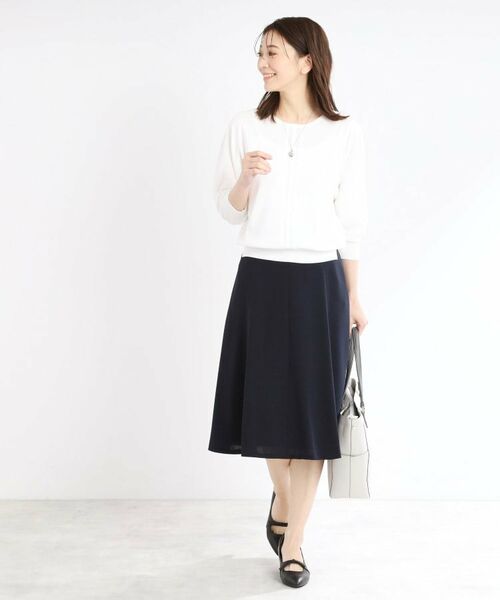 Reflect / リフレクト ニット・セーター | 【接触冷感／洗える／ジャケットインナーにおすすめ】レースデザインニット | 詳細5