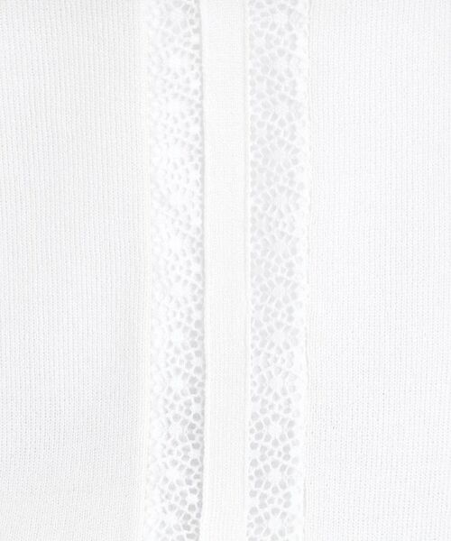 Reflect / リフレクト ニット・セーター | 【接触冷感／洗える／ジャケットインナーにおすすめ】レースデザインニット | 詳細7