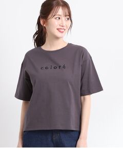 Reflect / リフレクト Tシャツ | 【夏SALE／E‐QUALITY／手洗い可】ストライプロゴTシャツ